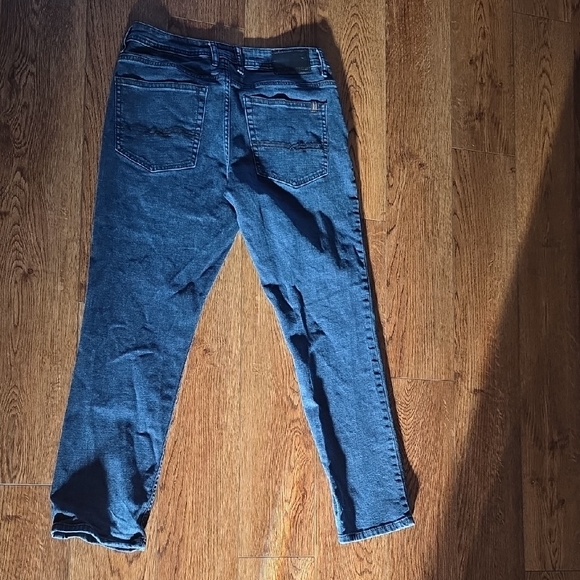 Buffalo David Bitton Men's Dark Blue Straight Jeans - Picture 6 of 8